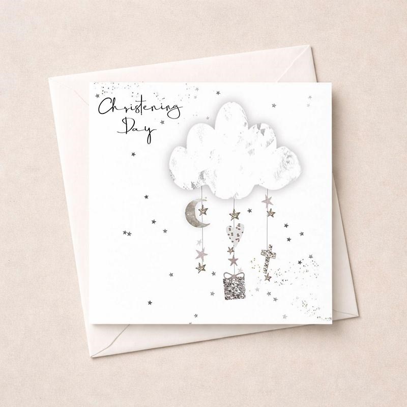 An image of Christening Card - Cloud