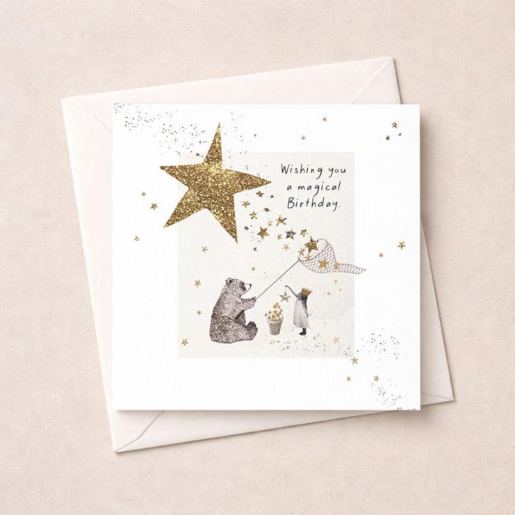 Birthday Card - Catching Stars Birthday Card - Catching Stars