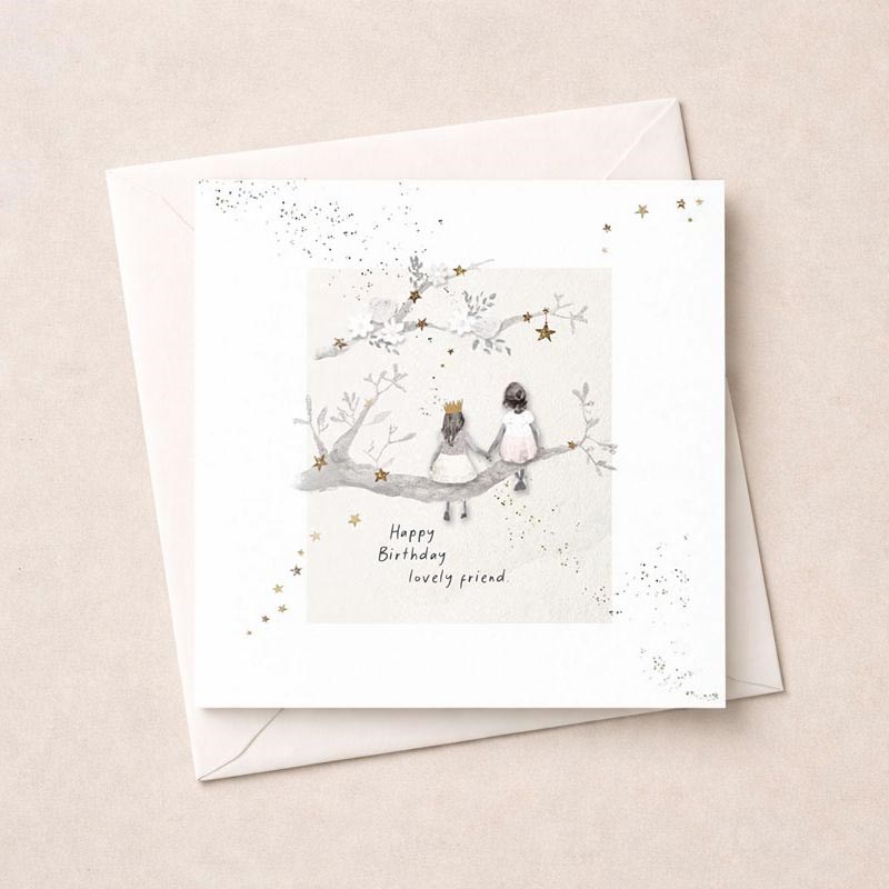 An image of Birthday Card - Friends On A Branch