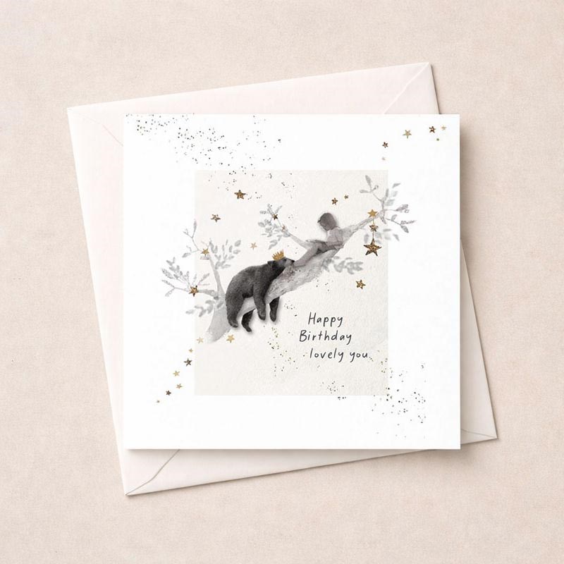 An image of Birthday Card - Bear On A Branch