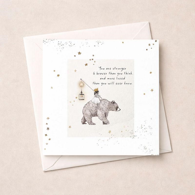 An image of Just To Say Card - Stronger and Braver