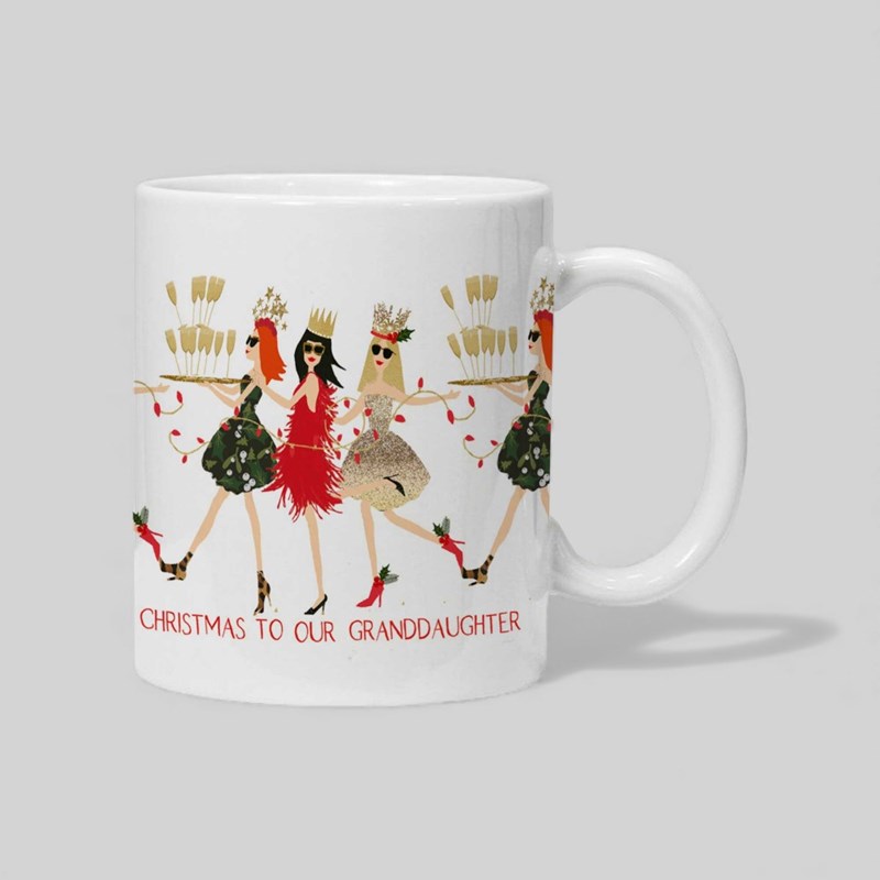 An image of Personalised Christmas Mug - Champagne Celebrations