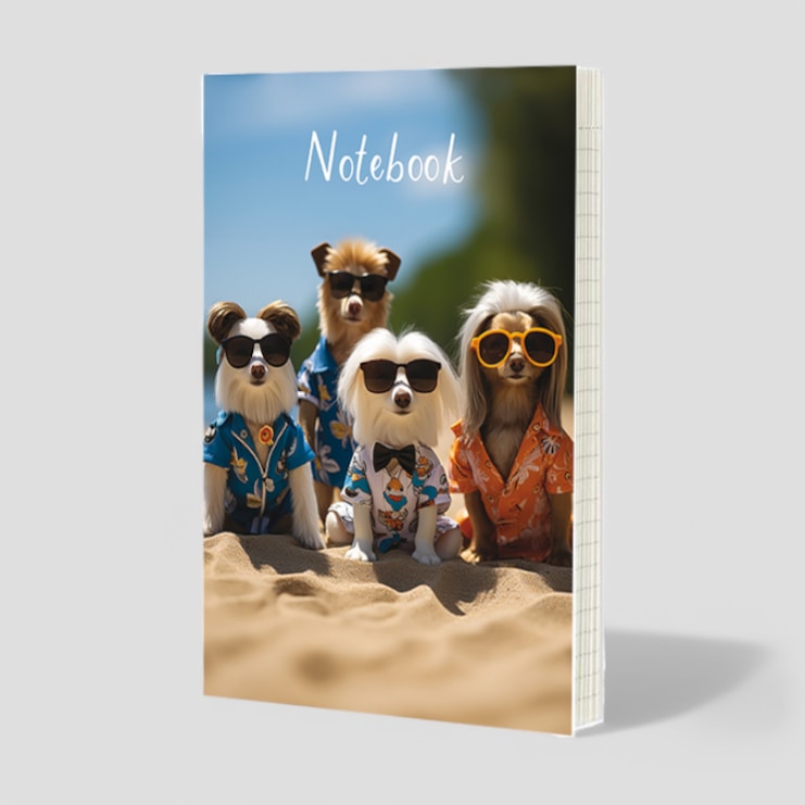 Notebook - Dogs On Beach