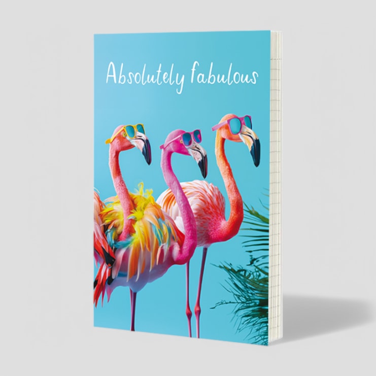 Notebook - Absolutley Fabulous Flamingos Notebook - Absolutley Fabulous Flamingos