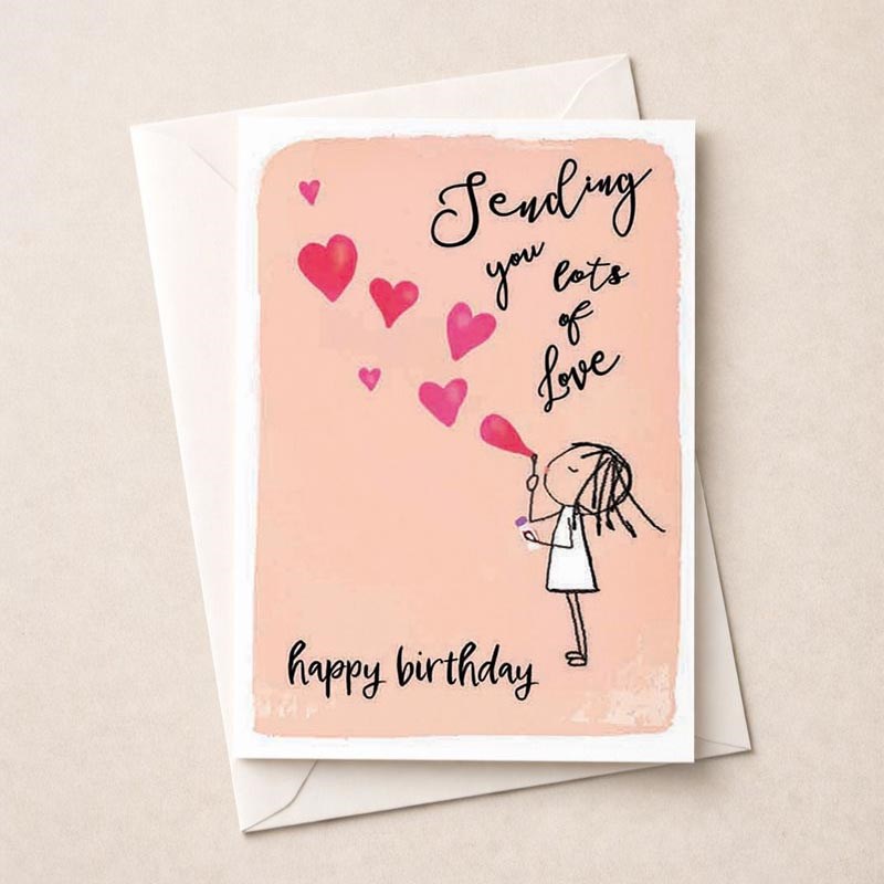 An image of Birthday Card - Sending You Lots Of Love