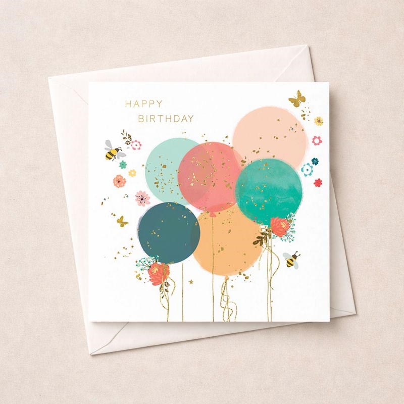 An image of Birthday Card - Bunch Of Balloons