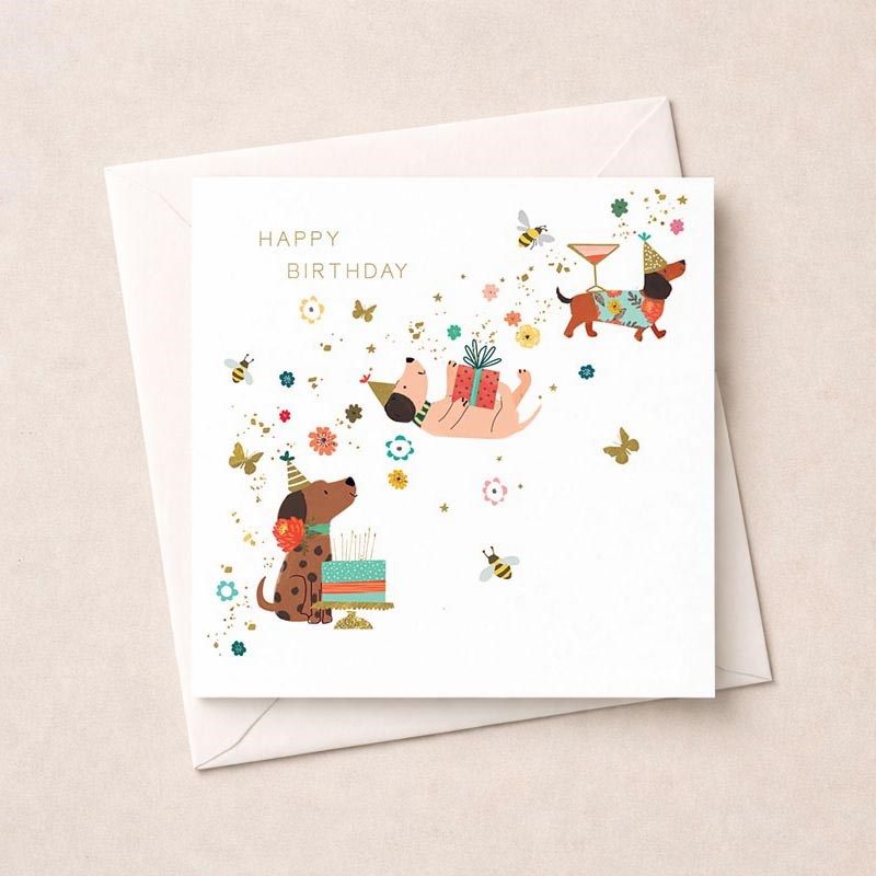 An image of Birthday Card - Sweet Dogs