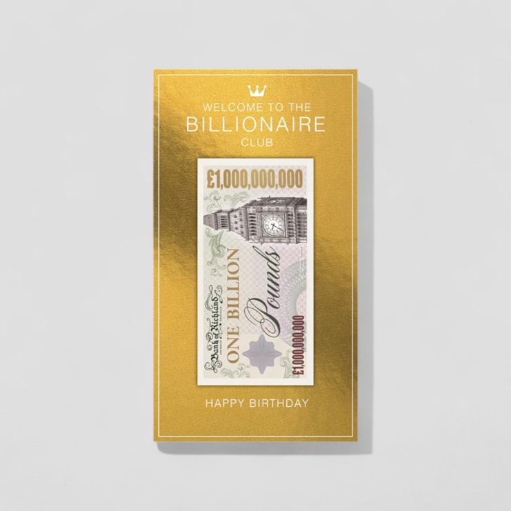 Billionaires Club Birthday Card Billionaires Club Birthday Card