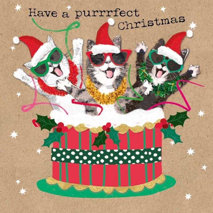 Christmas Card - Purrrfect Christmas