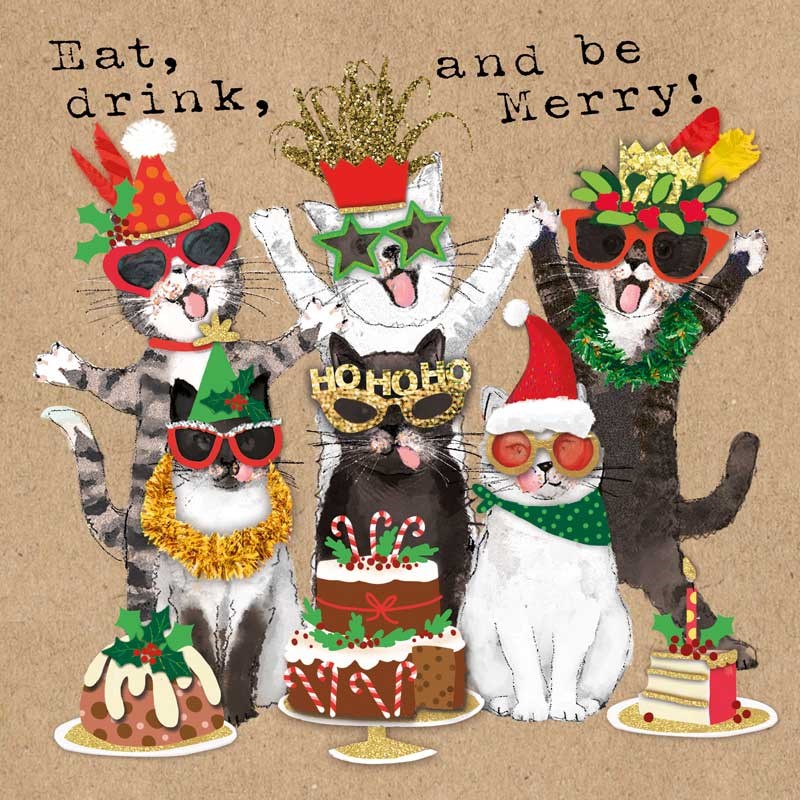 An image of Christmas Card - Eat, Drink and be Merry