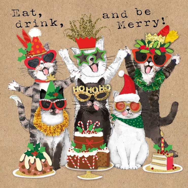 Christmas Card - Eat, Drink and be Merry Christmas Card - Eat, Drink and be Merry