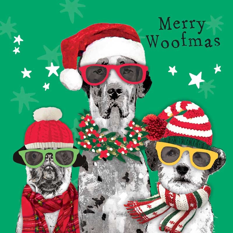 An image of Christmas Card - Merry Woofmas