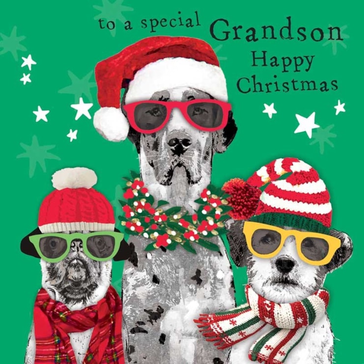 Grandson Christmas Card - Special Grandson Happy Christmas Grandson Christmas Card - Special Grandson Happy Christmas
