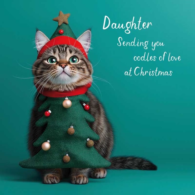 Daughter Christmas Card - Daughter Sending You Oodles Of Love Daughter Christmas Card - Daughter Sending You Oodles Of Love