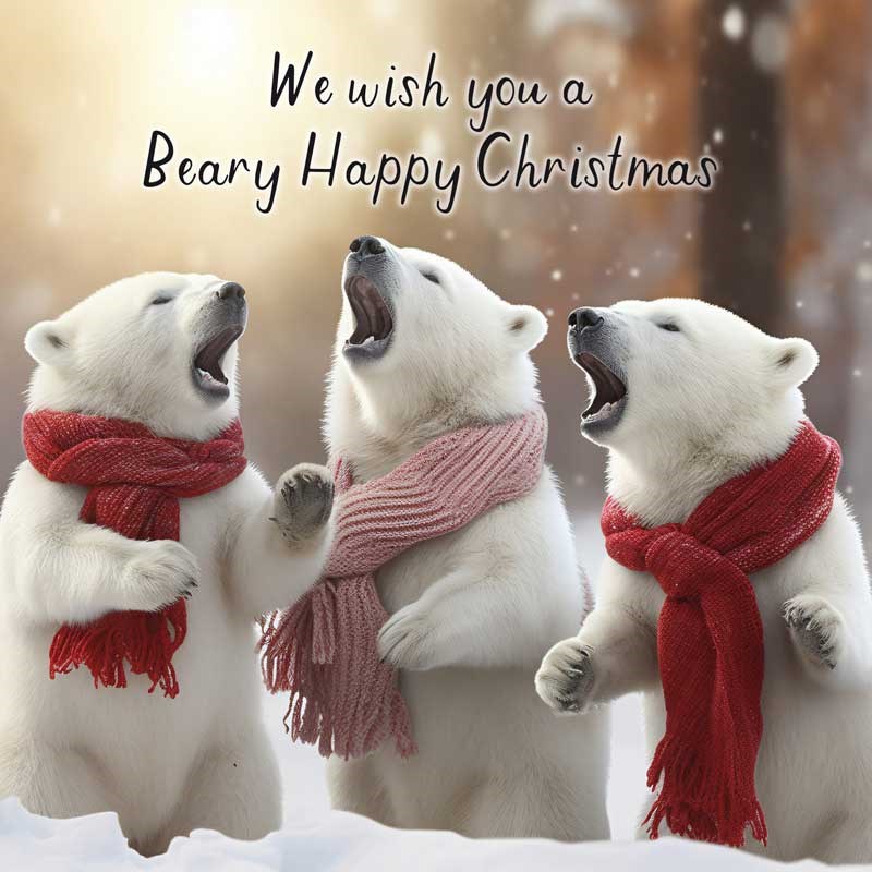 An image of Christmas Card - Beary Happy Christmas