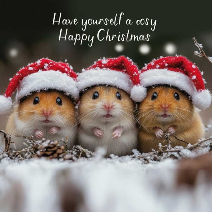 Christmas Card - Cosy Happy Christmas
