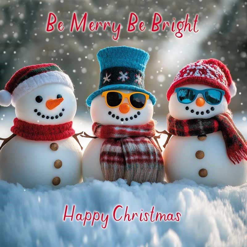 An image of Christmas Card - Be Merry Be Bright
