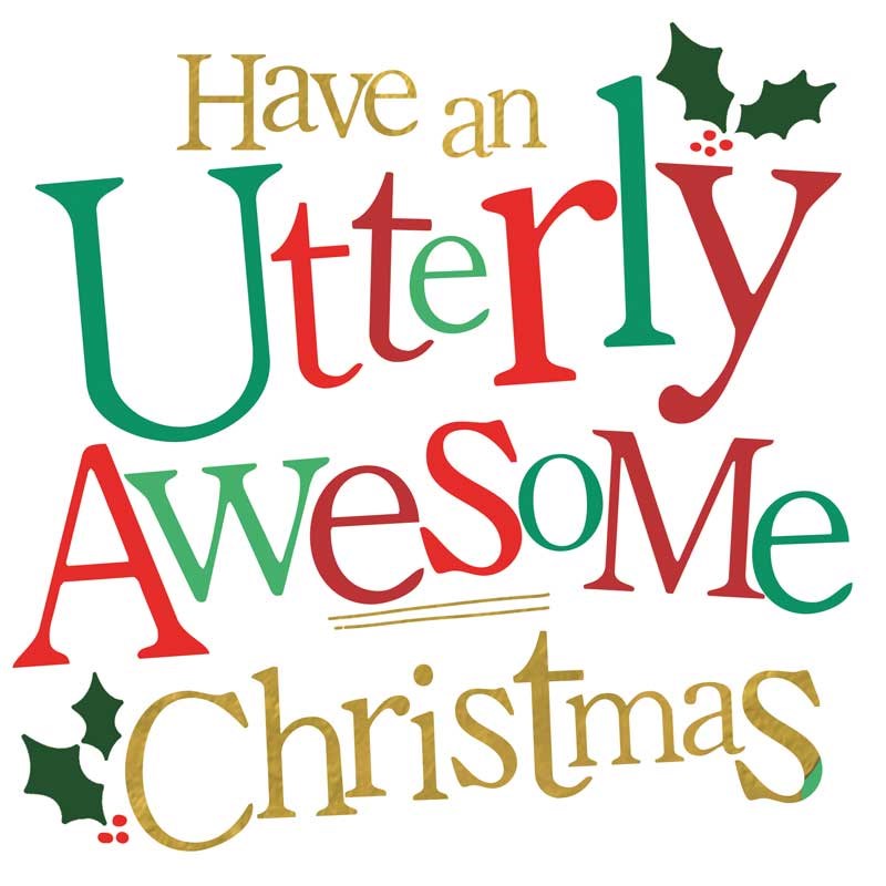 An image of Christmas Card - Utterly Awesome Christmas