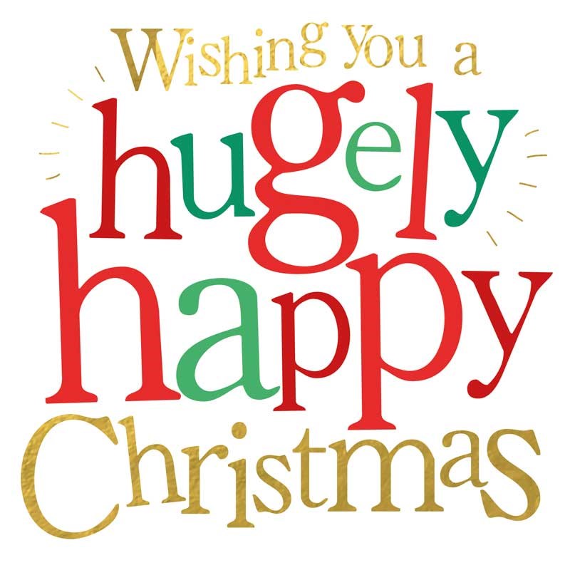 An image of Christmas Card - Hugely Happy Christmas