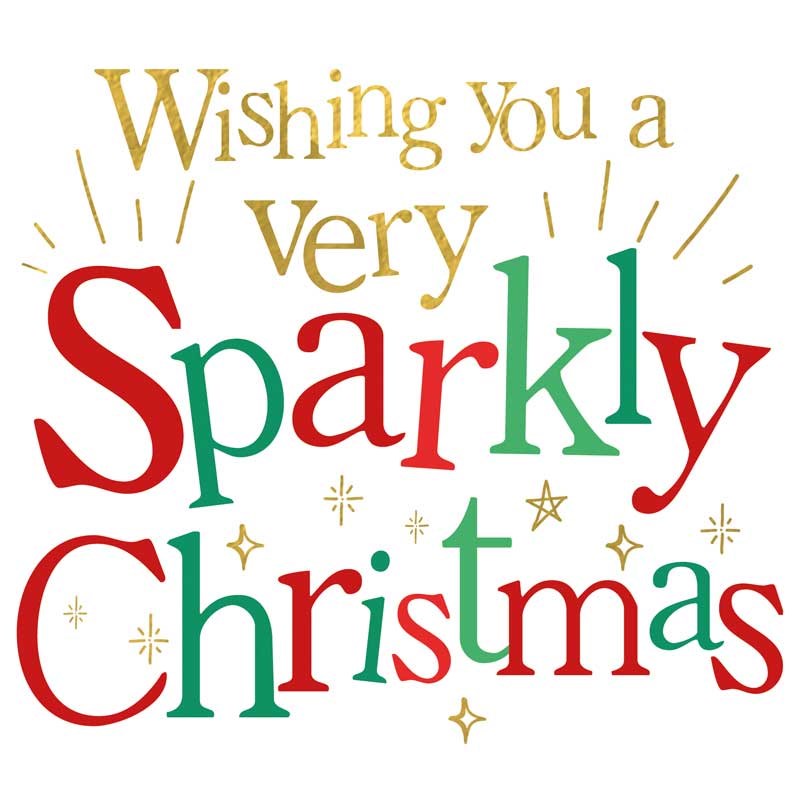 An image of Christmas Card - Very Sparkly Christmas