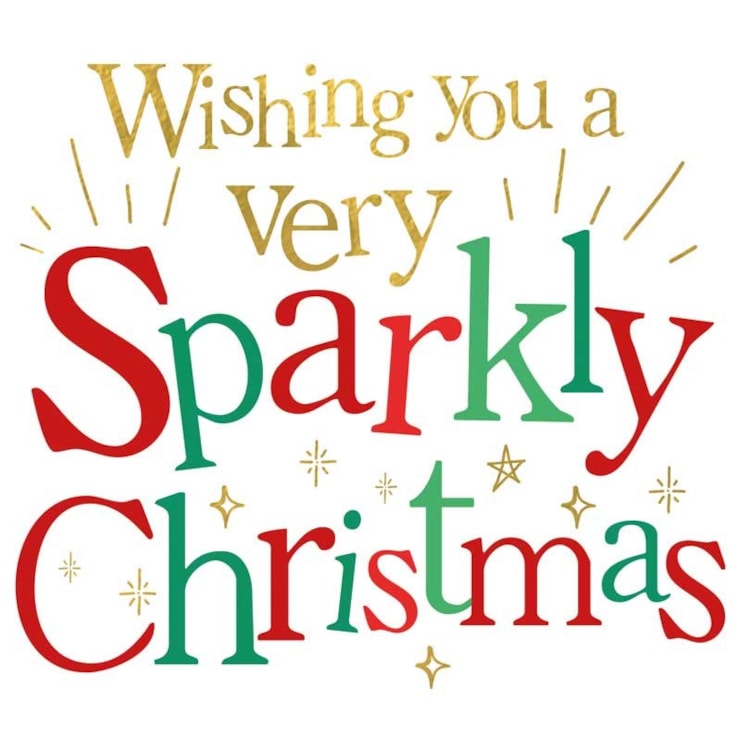 Christmas Card - Very Sparkly Christmas Christmas Card - Very Sparkly Christmas