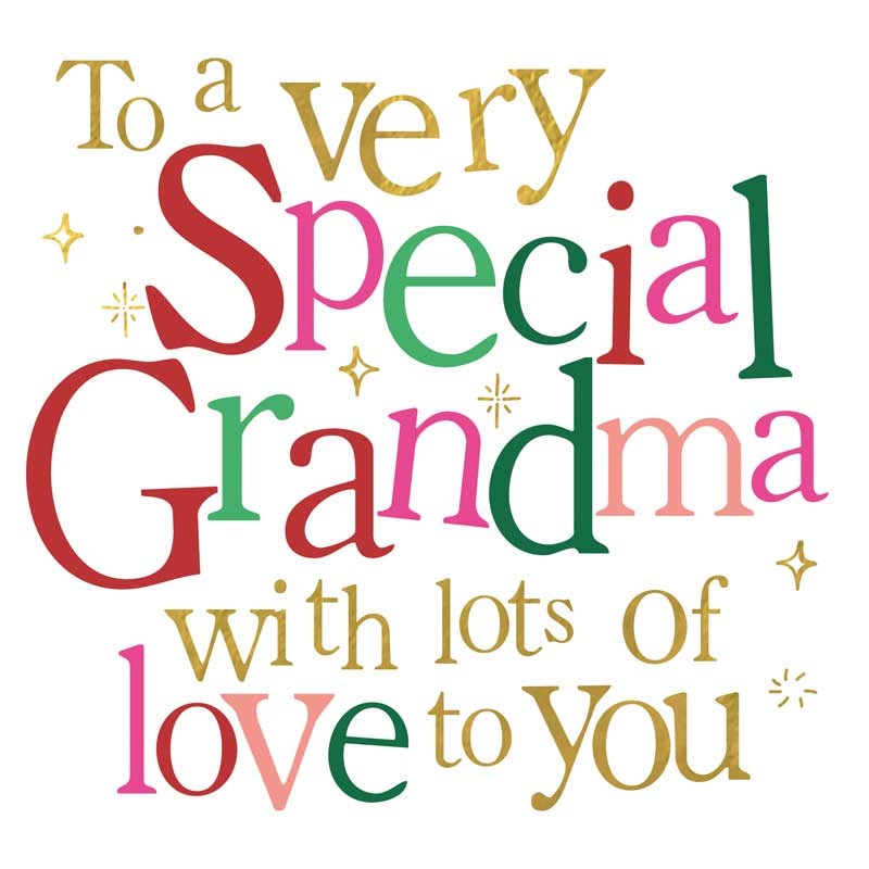 An image of Grandma Christmas Card -  Very Special Grandma