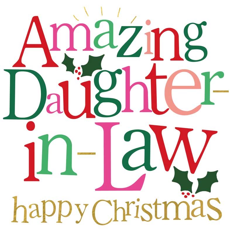 An image of Daugher-in-Law Christmas Card -  Amazing Daughter-in-Law