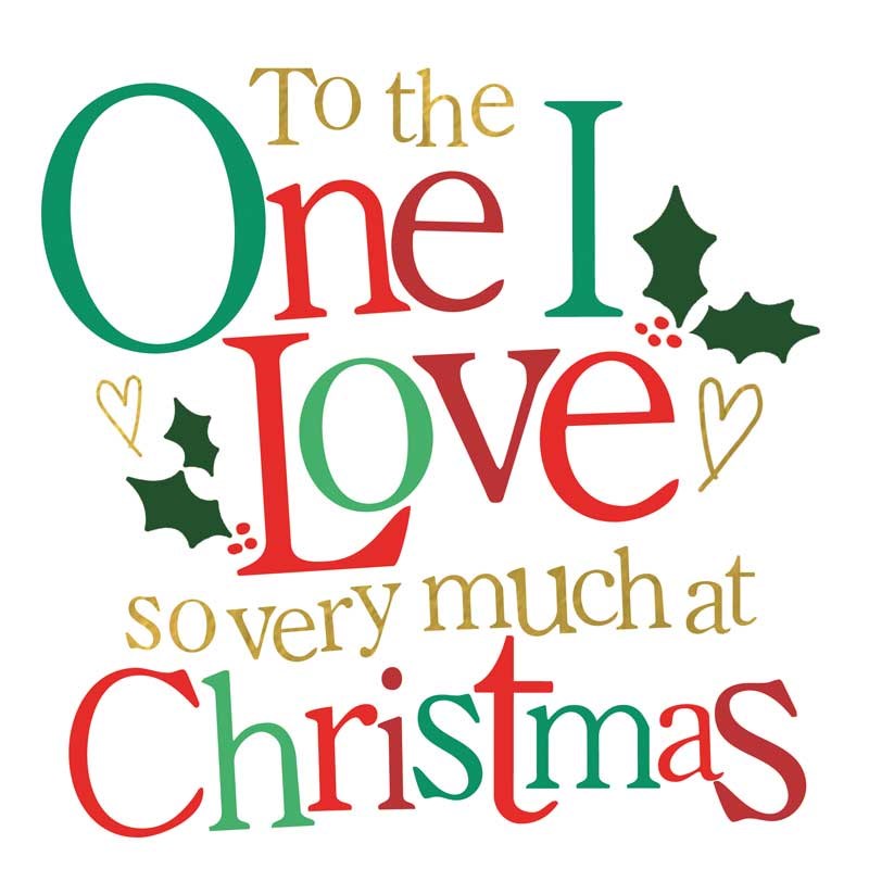 An image of Christmas Card -  One I Love So Very Much