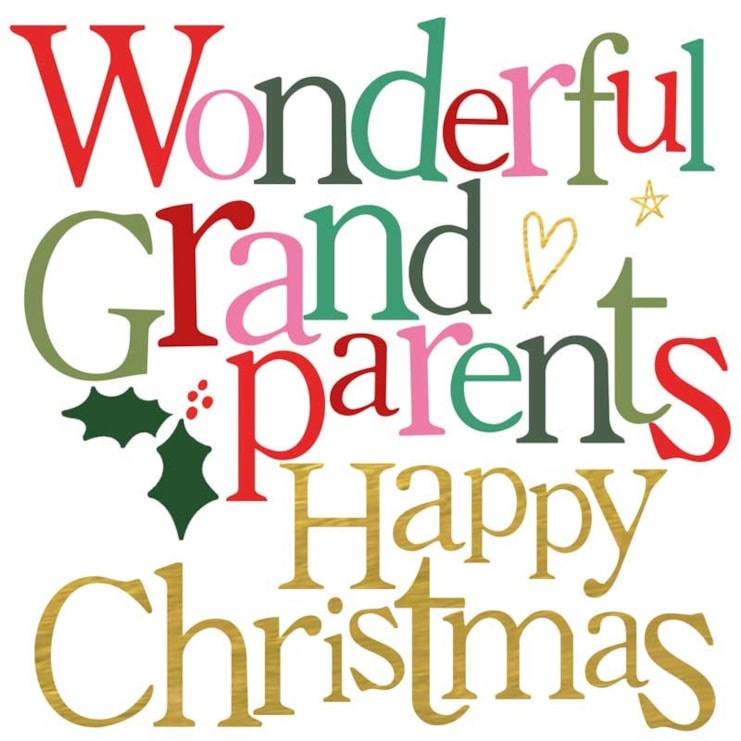 Grandparents Christmas Card - Wonderful Grandparents Grandparents Christmas Card - Wonderful Grandparents