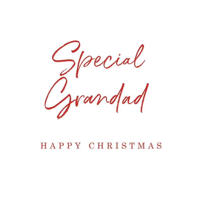 An image of Grandad Christmas Card -  Special Grandad Happy Christmas