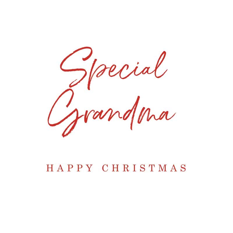 An image of Grandma Christmas Card -  Special Grandma Happy Christmas