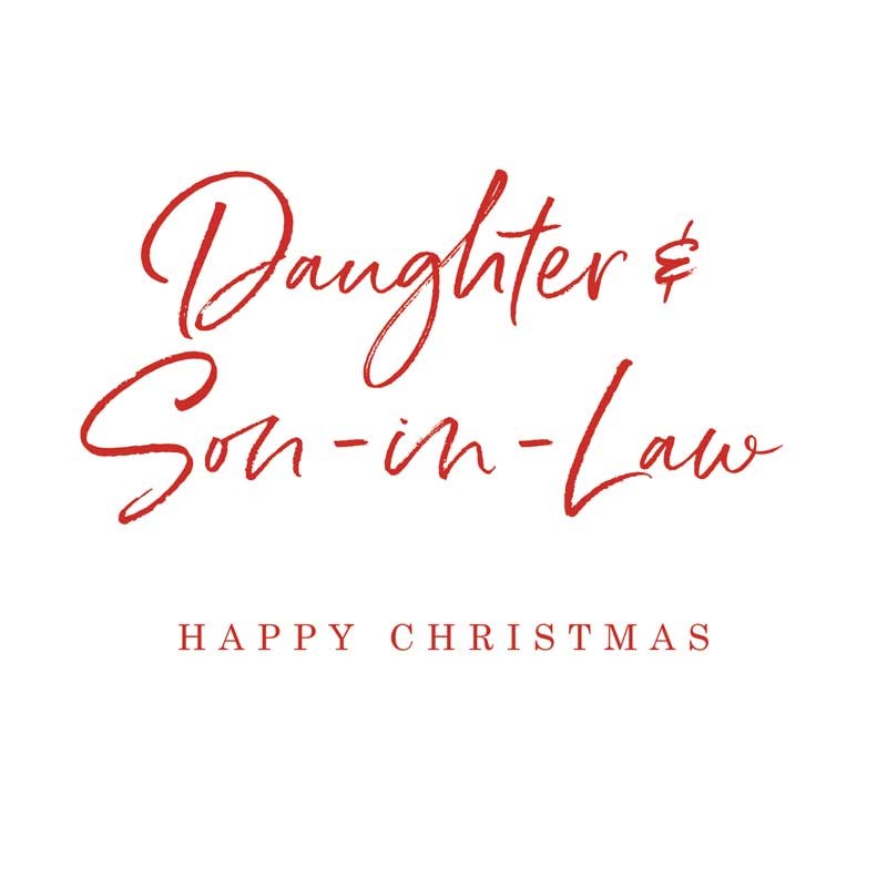 An image of Daughter and Son-in-Law Christmas Card -  Daughter and Son-in-Law Happy Christma...