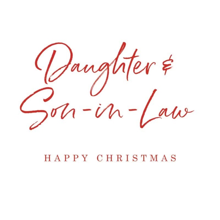 Daughter & Son-in-Law Christmas Card - Daughter & Son-in-Law Happy Christmas Daughter & Son-in-Law Christmas Card - Daughter & Son-in-Law Happy Christmas