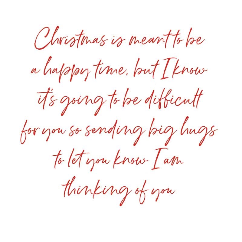An image of Christmas Card -  Thinking Of You
