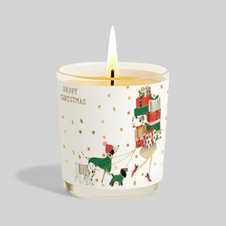 Vanilla Scented Christmas Candle - Huge Stack Of Gifts