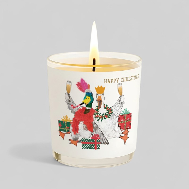 An image of Vanilla Scented Christmas Candle - Christmas Birds