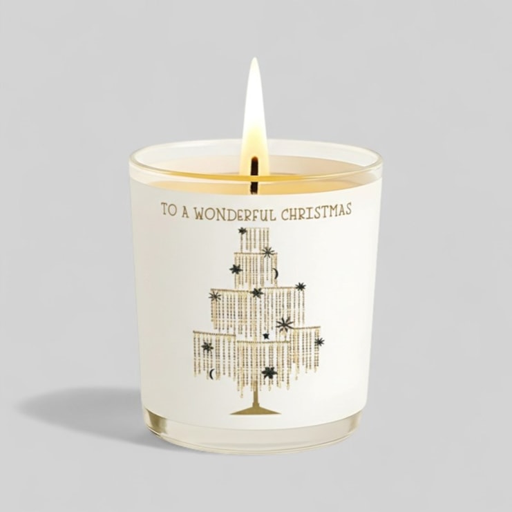 Vanilla Scented Christmas Candle - To A Wonderful Christmas Vanilla Scented Christmas Candle - To A Wonderful Christmas