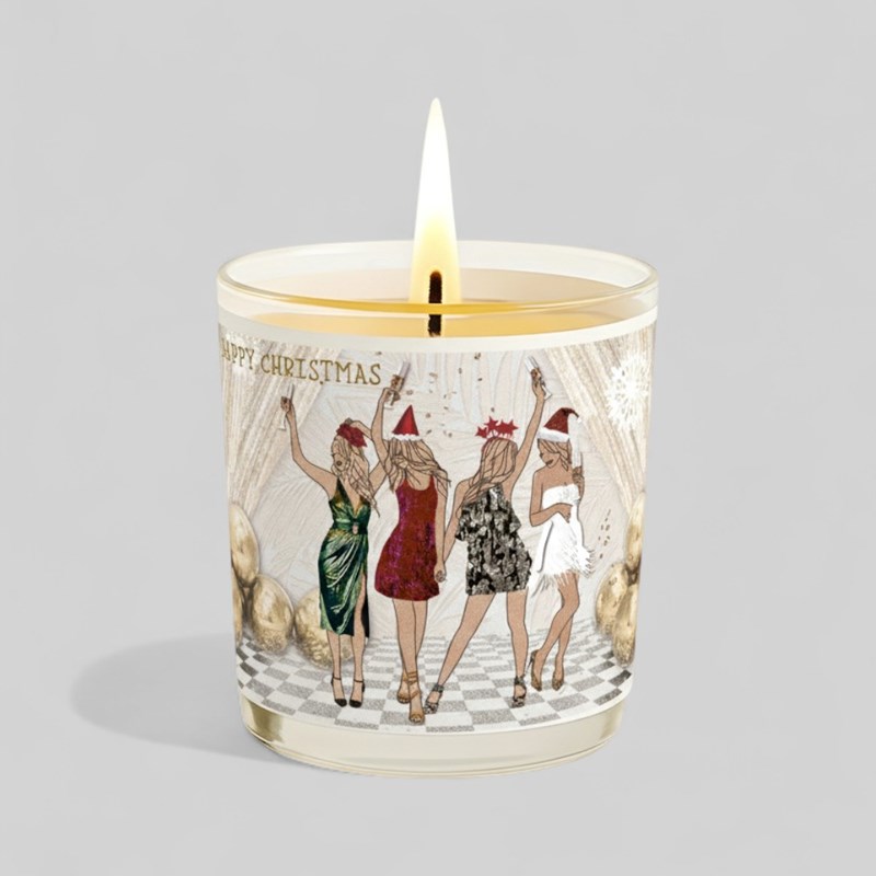 An image of Vanilla Scented Christmas Candle - Dancing Queens