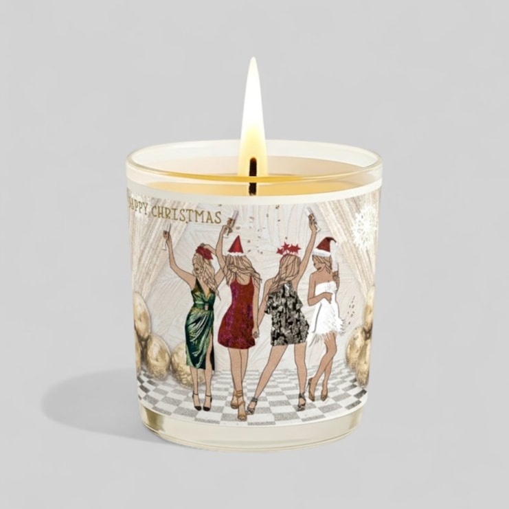 Vanilla Scented Christmas Candle - Dancing Queens