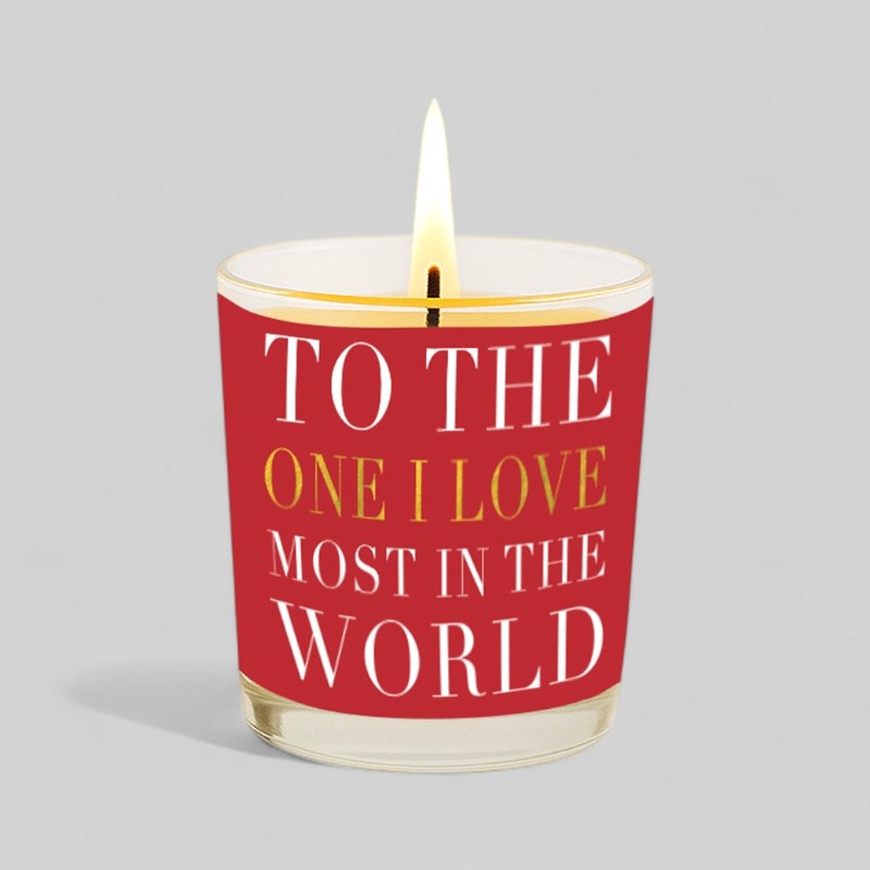An image of Vanilla Scented Christmas Candle - To The One I Love