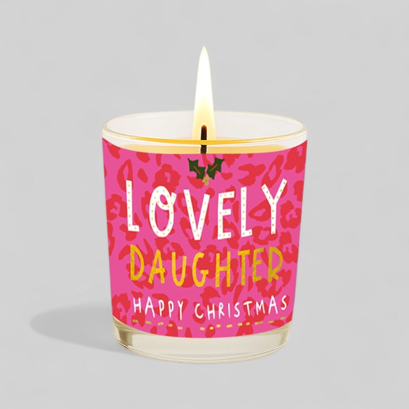 An image of Vanilla Scented Christmas Candle - Lovely Daughter