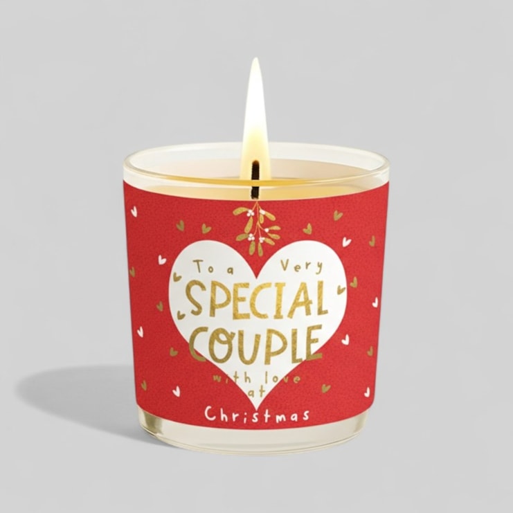 Vanilla Scented Christmas Candle - To A Very Special Couple