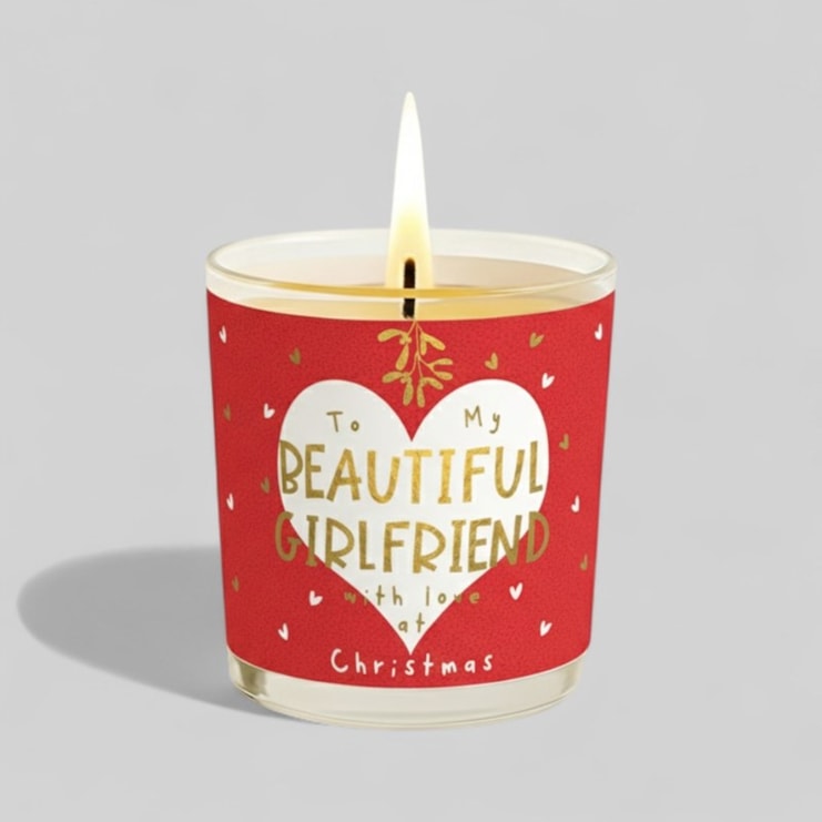Vanilla Scented Christmas Candle - To My Beautiful Girlfriend Vanilla Scented Christmas Candle - To My Beautiful Girlfriend