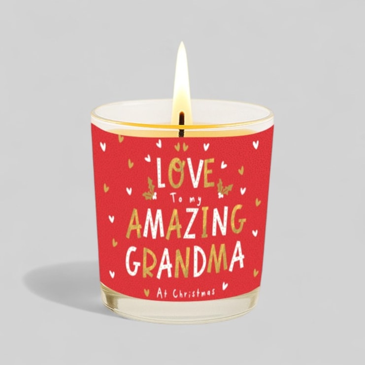 Vanilla Scented Christmas Candle - Love To My Amazing Grandma Vanilla Scented Christmas Candle - Love To My Amazing Grandma