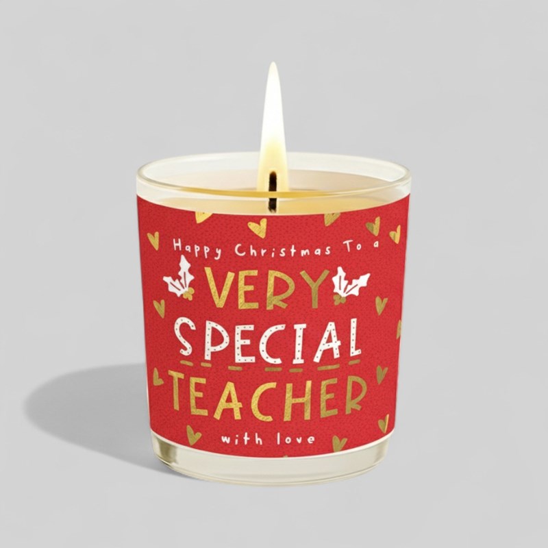 An image of Vanilla Scented Christmas Candle - Very Special Teacher