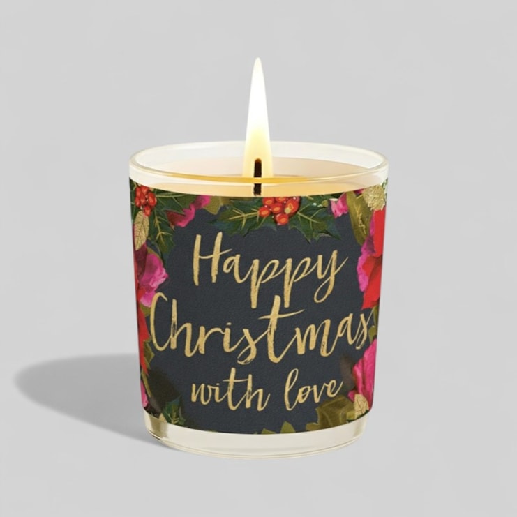 Vanilla Scented Christmas Candle - With Love