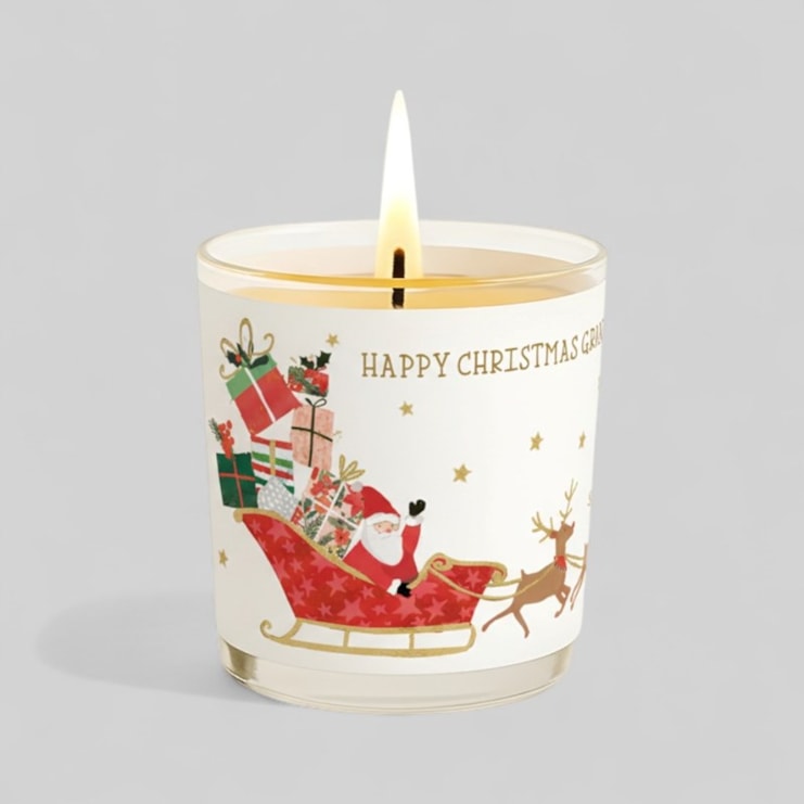 Vanilla Scented Christmas Candle - Grandma Santas Sleigh Vanilla Scented Christmas Candle - Grandma Santas Sleigh