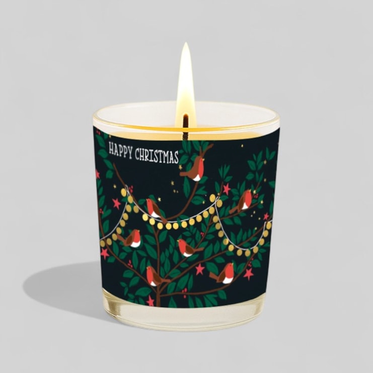 Vanilla Scented Christmas Candle - Robins