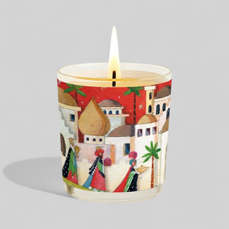 An image of Vanilla Scented Christmas Candle - Three Kings