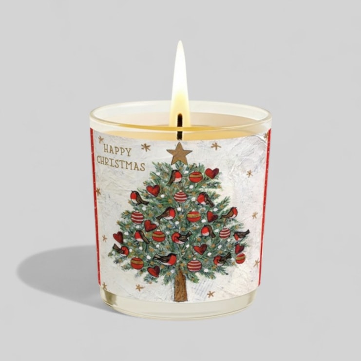 Vanilla Scented Christmas Candle - Christmas Tree